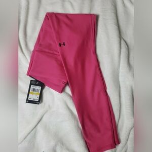Under Armour Hot Pink Leggings Workout Tights Gym Outfit Full Length womens